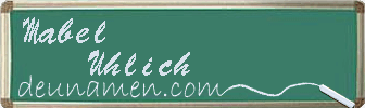 Mabel Uhlich Visitenkarte
